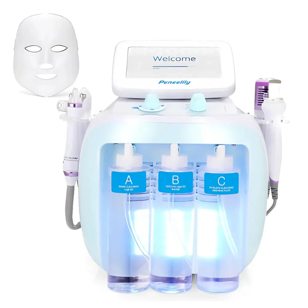 7 In 1 Hydra Dermabrasion Machine With LED Mask