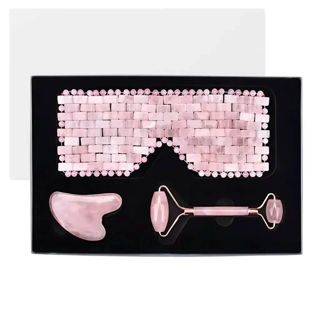Rose Quartz Eye Mask Skincare Gift Set