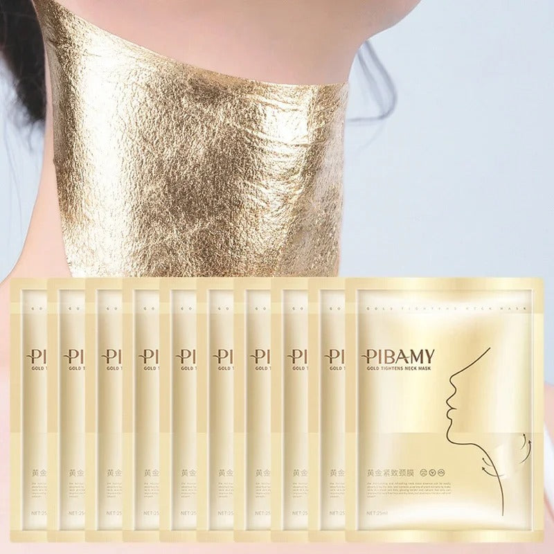 Gold Firming Neck Mask for Anti-Aging and Wrinkle Care