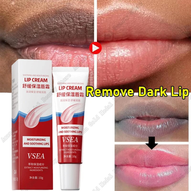 Dark Lip Lightening Balm – Pink Lip Exfoliator & Moisturizer for Dead Skin, Lip Line Fading & Hydration