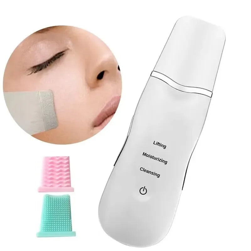 Ultrasonic Facial Skin Scrubber – Deep Pore Cleansing & Blackhead Remover