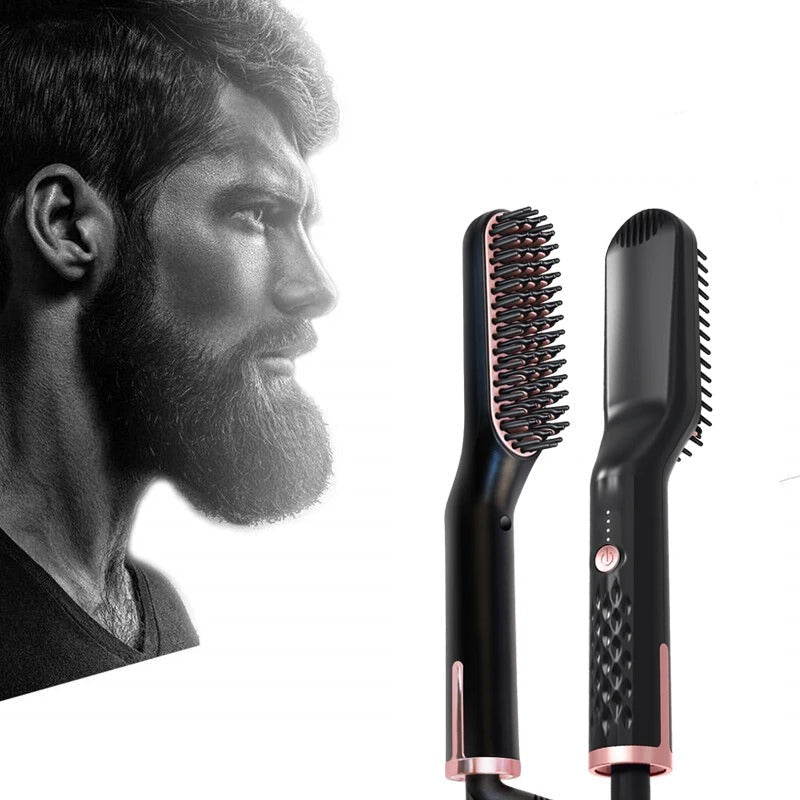 Hot Comb Straightener – Electric Beard & Hair Straightening Brush