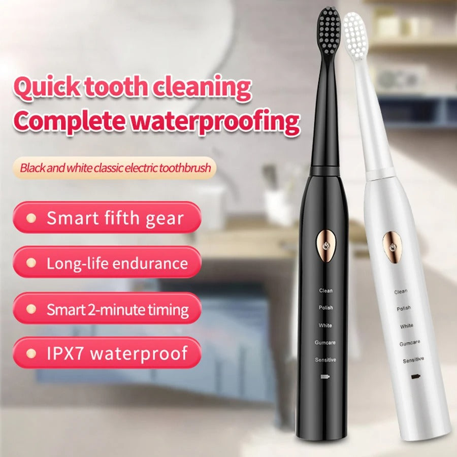 Sonic Electric Toothbrush for Adults – 5 Modes USB Rechargeable