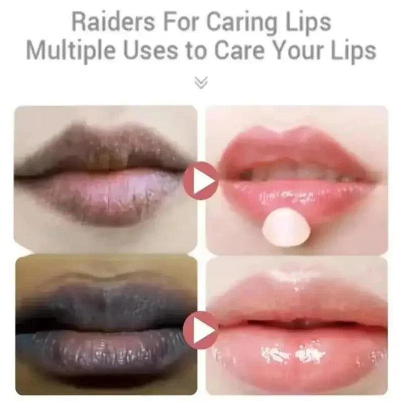 Dark Lip Lightening Balm – Pink Lip Exfoliator & Moisturizer for Dead Skin, Lip Line Fading & Hydration