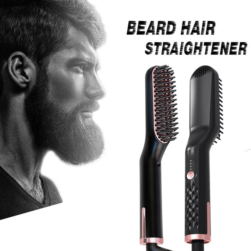 Hot Comb Straightener – Electric Beard & Hair Straightening Brush