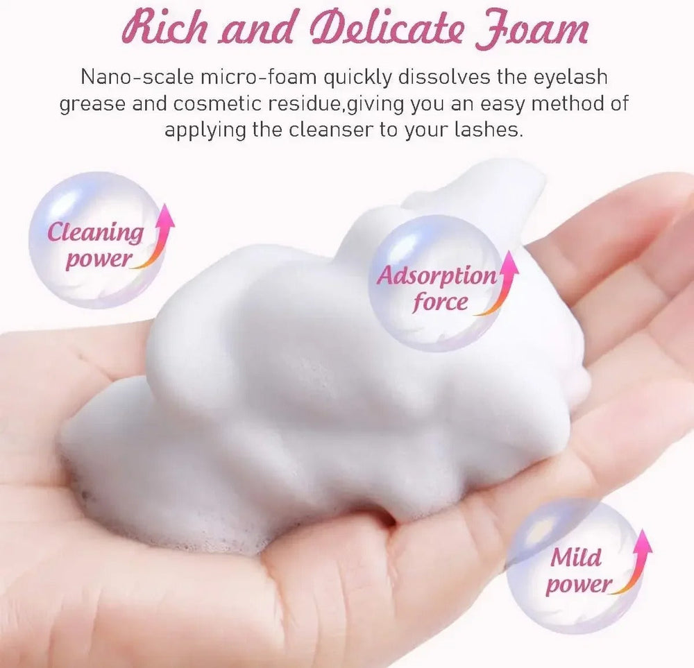 Eyelash Extension Shampoo Foam – Deep Clean & Makeup Remover 50ml