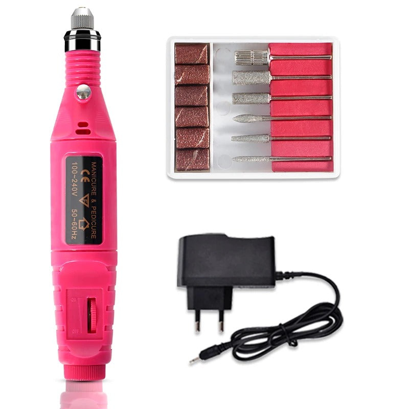 All-in-One Gel Nail Polish Kit with UV Lamp & Electric Nail Drill