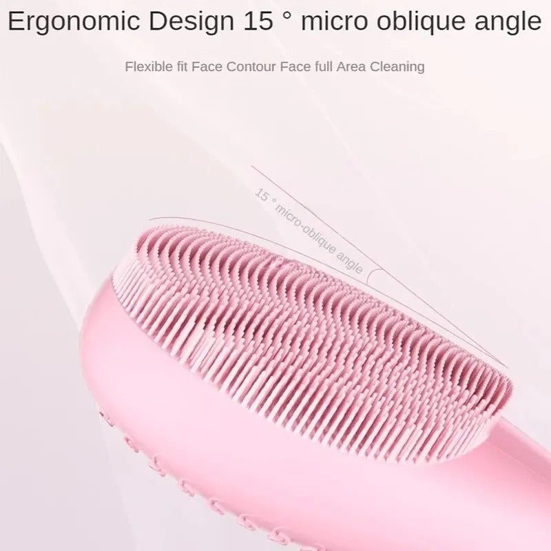 Electric Facial Cleansing Brush with Sonic Vibration Technology