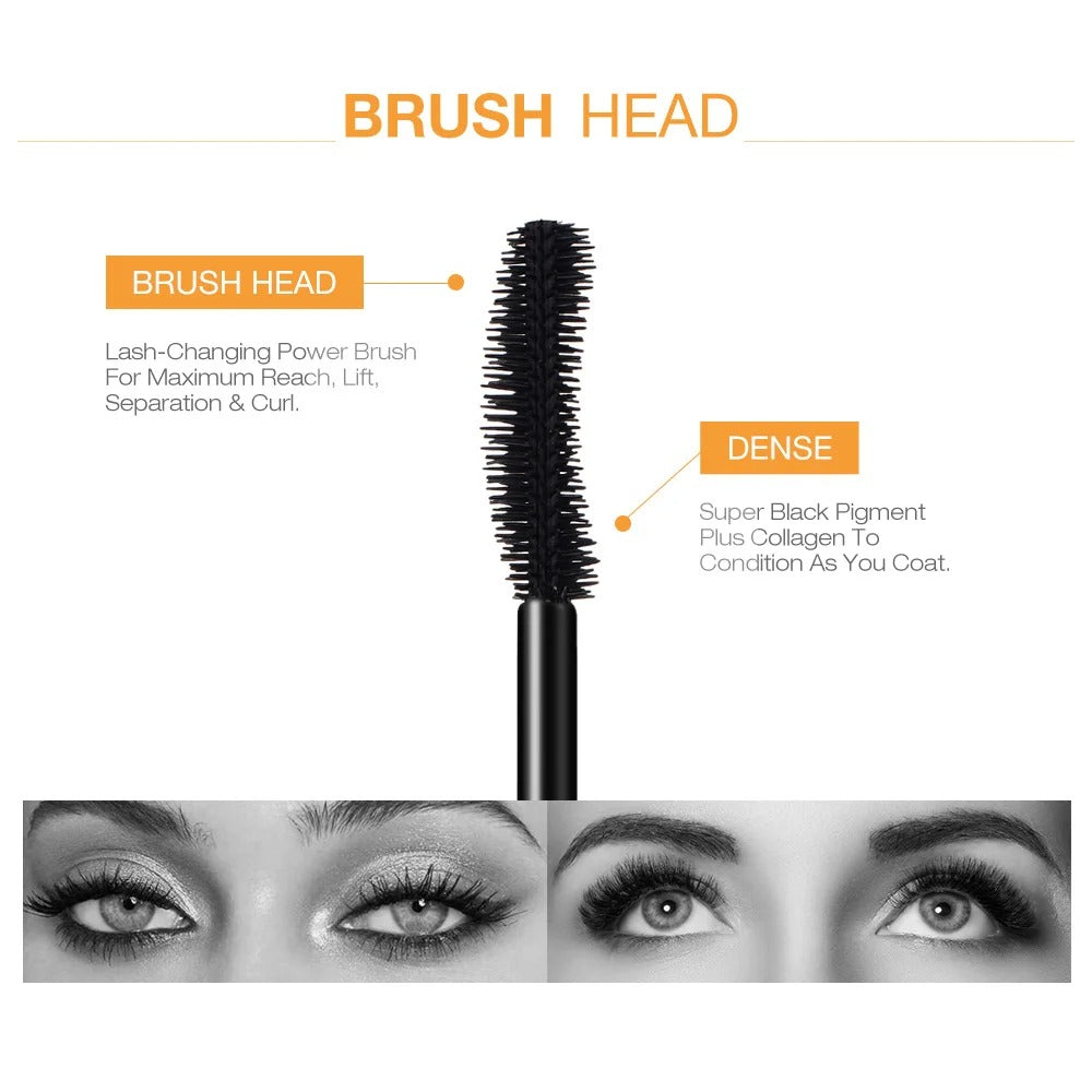 Eye Lash Growth Serum Mascara – Long-Wear Black Lash Extension Effect