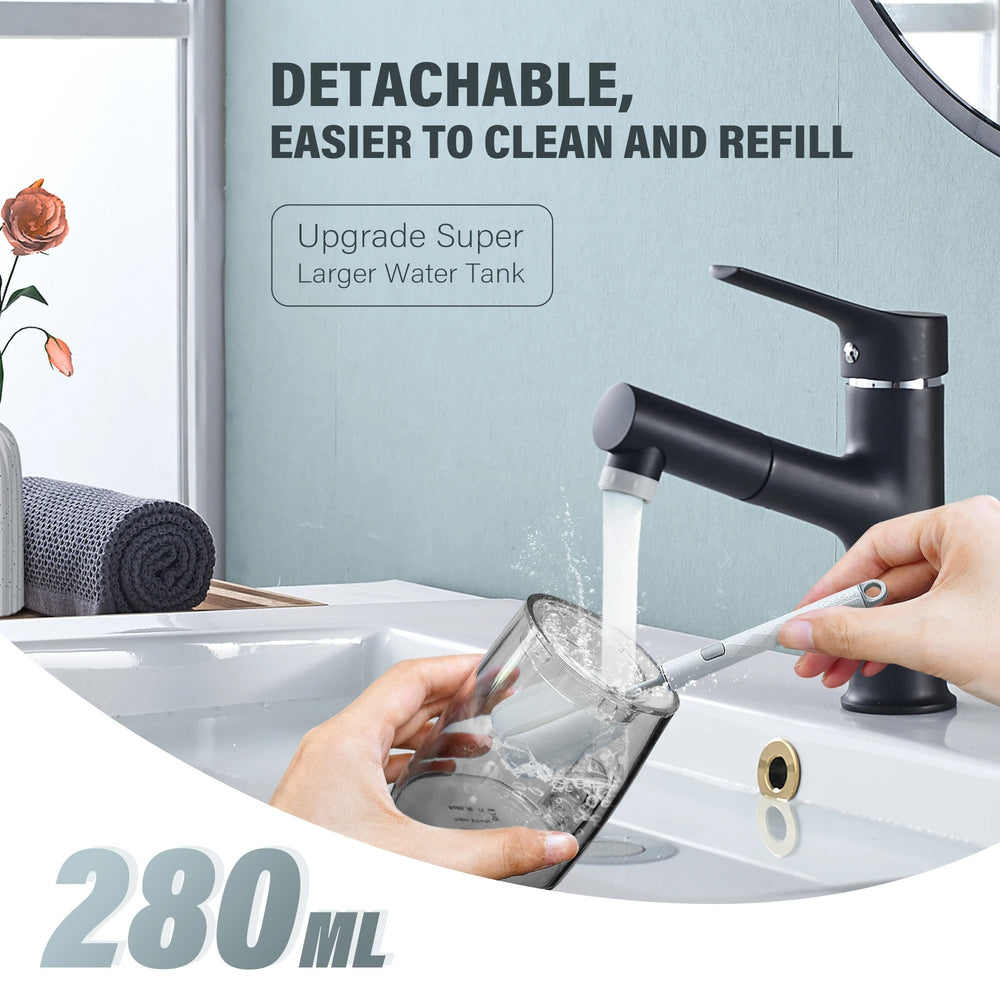 Dental Water Flosser – Rechargeable Oral Irrigator with 4 Modes & Nozzles