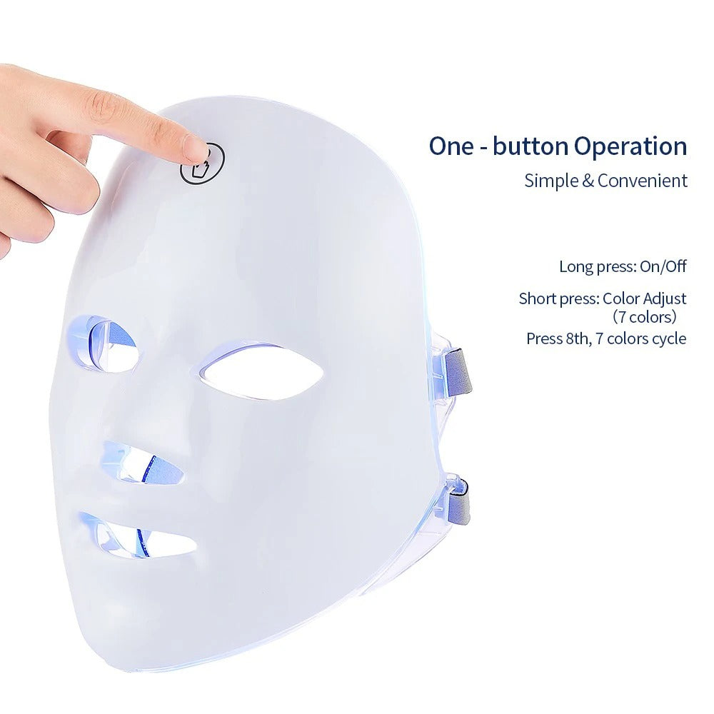 Infrared Facial Mask for Skin Rejuvenation and Anti-Aging Therapy