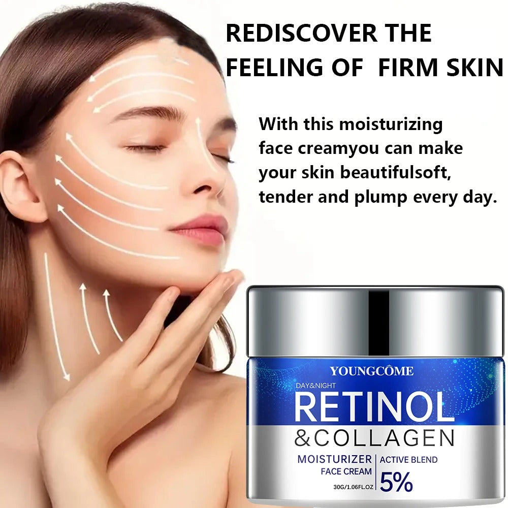 Retinol Cream & Serum Set – Anti-Aging, Wrinkle Smoothing & Skin Repair