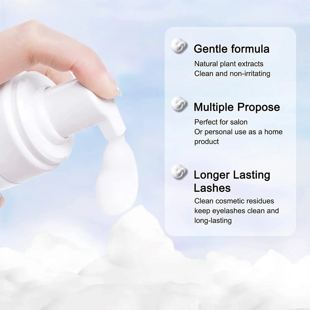 Eyelash Extension Shampoo Foam – Deep Clean & Makeup Remover 50ml