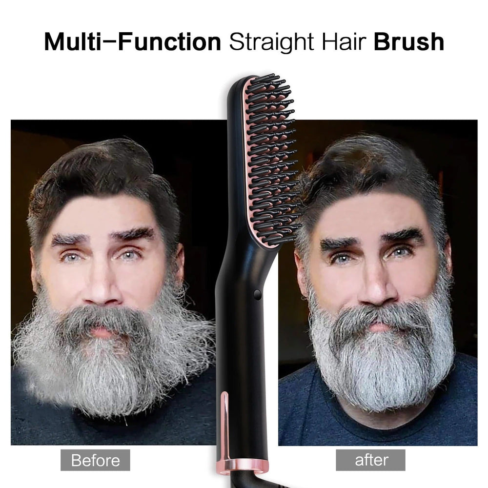 Hot Comb Straightener – Electric Beard & Hair Straightening Brush