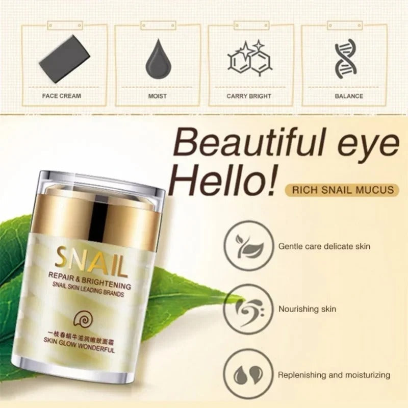 Snail Collagen Face Cream – Whitening, Moisturizing & Anti-Aging
