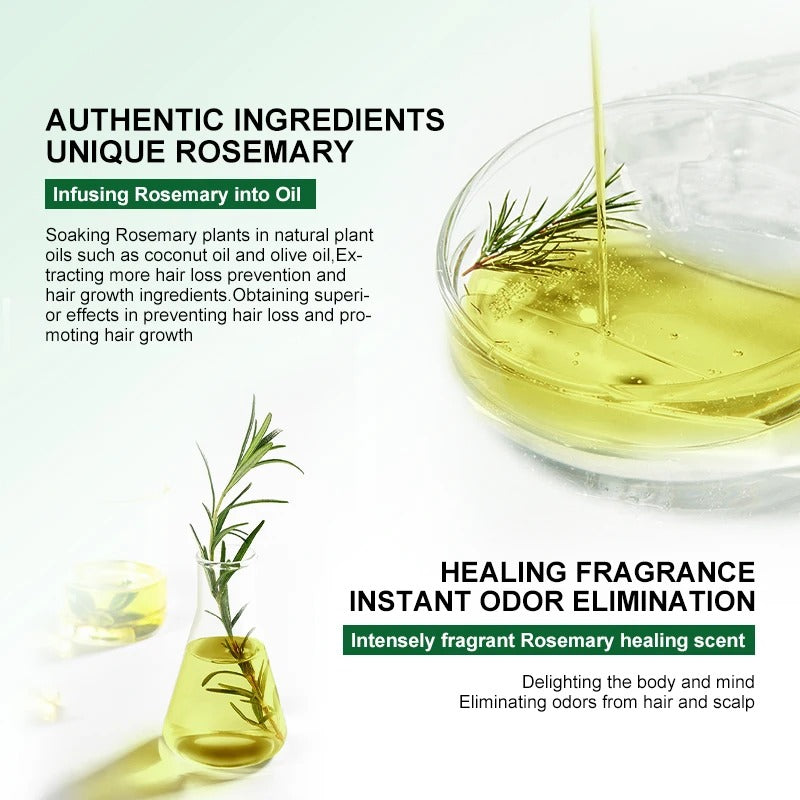 Rosemary & Ginger Hair Growth Oil – Anti-Hair Loss & Scalp Treatment