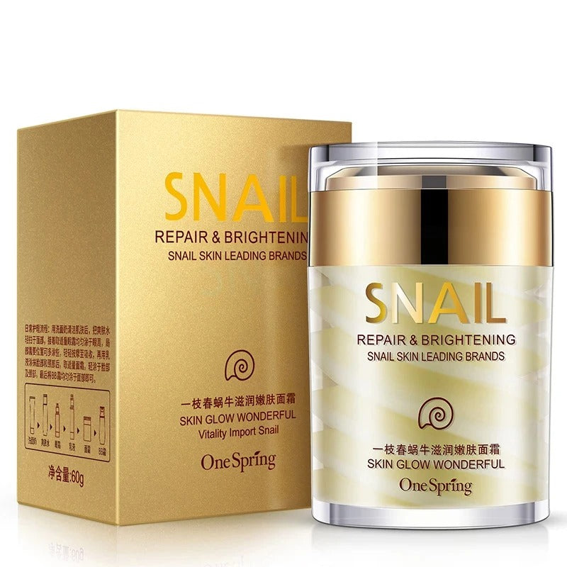 Snail Collagen Cream & Eye Serum – Anti-Aging, Whitening & Dark Circle Care