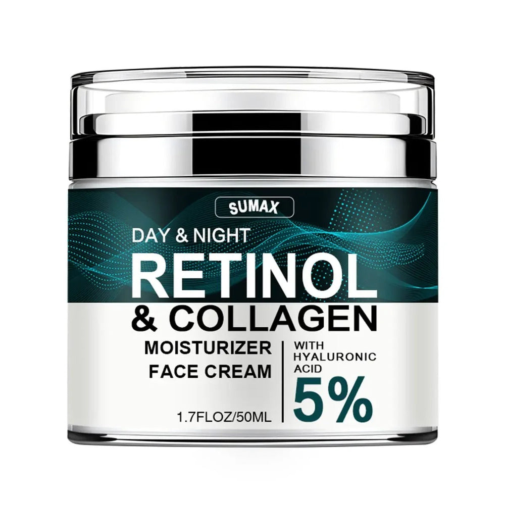 Retinol Face Cream with Collagen & Hyaluronic Acid – Moisturizing & Firming