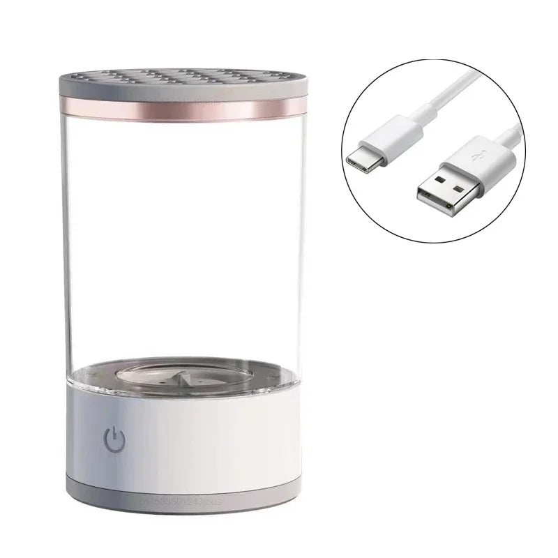 Electric Makeup Brush Cleaner with Rechargeable Automatic Cleaning Stand