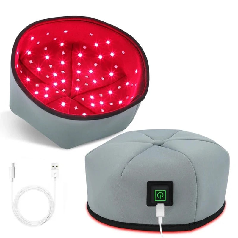 Red Light Therapy Cap – Infrared LED Hair Growth Helmet