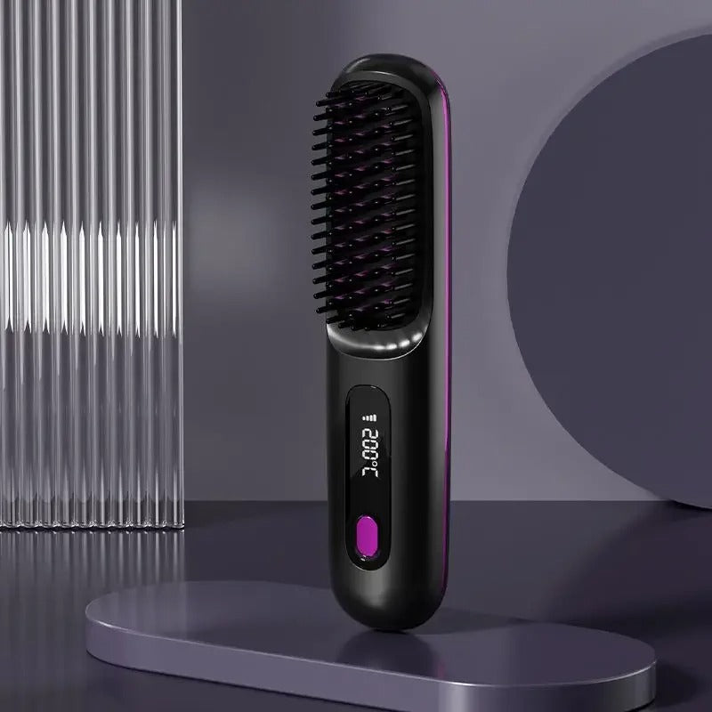 Wireless Ceramic Hair Straightening Comb
