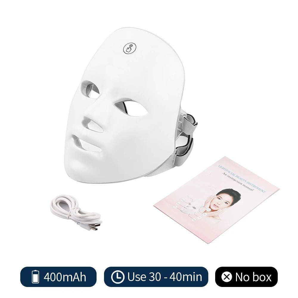 Infrared Facial Mask for Skin Rejuvenation and Anti-Aging Therapy