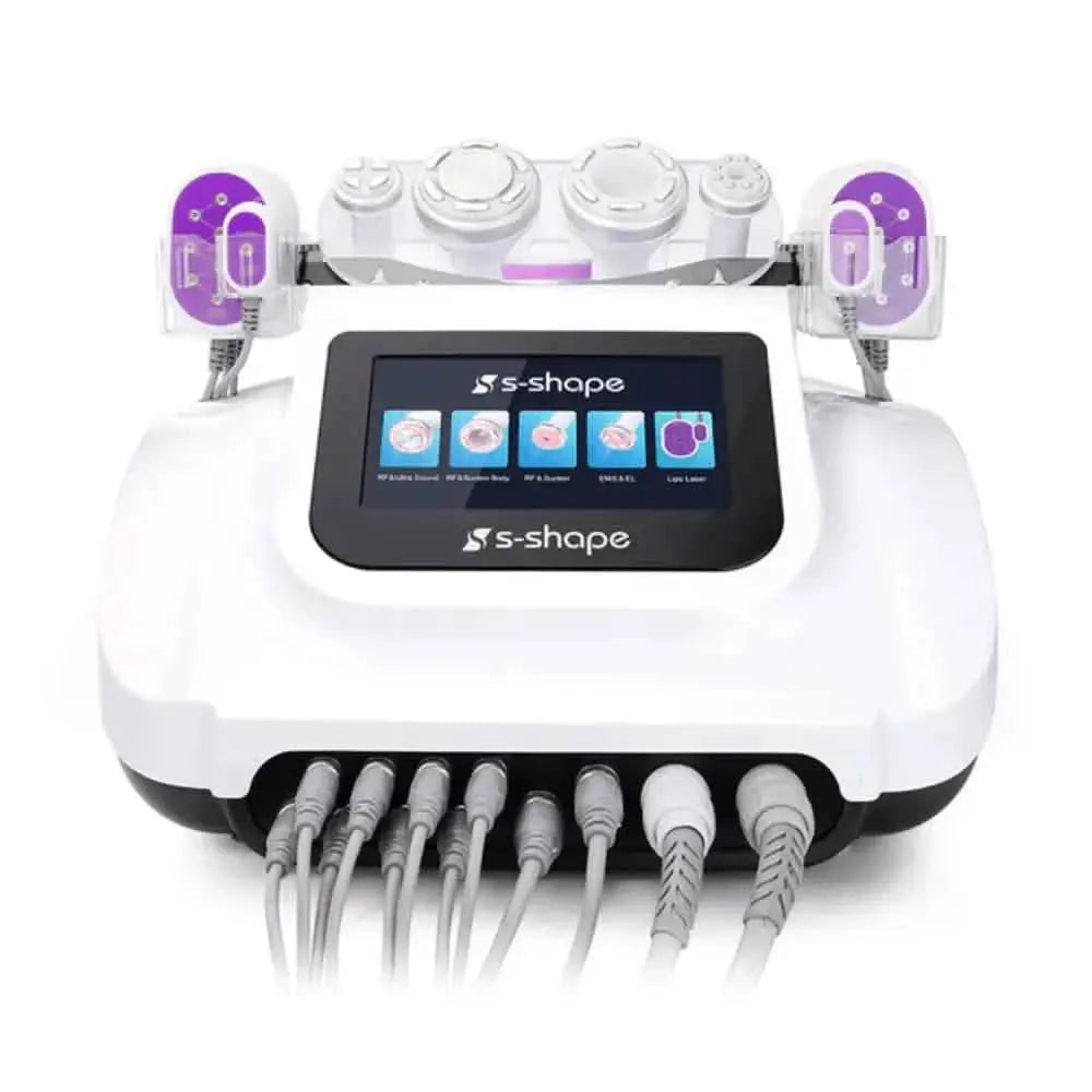 30K 6 In 1 S Shape Cavitation Machine With Lipo Laser 5mw