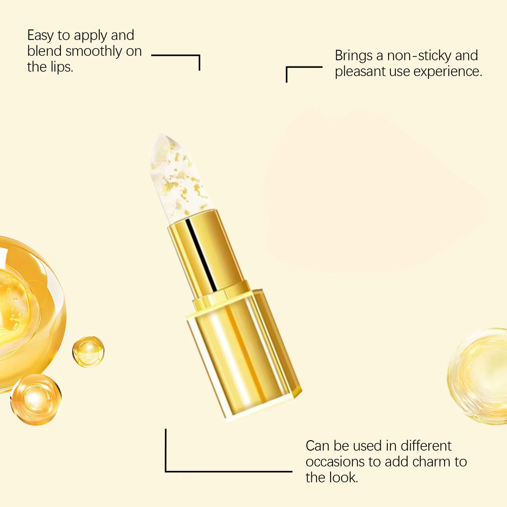 Gold Foil Color Changing Lip Balm