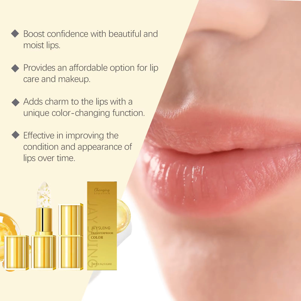 Gold Foil Color Changing Lip Balm