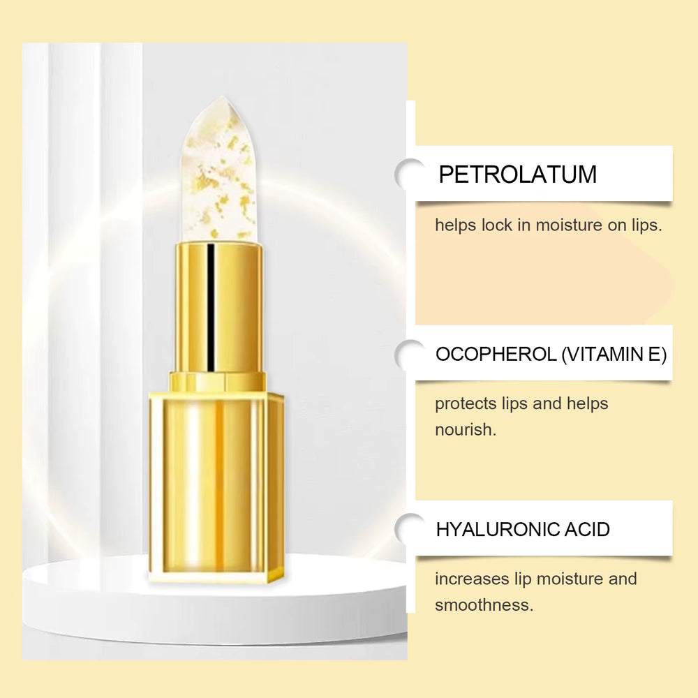 Gold Foil Color Changing Lip Balm