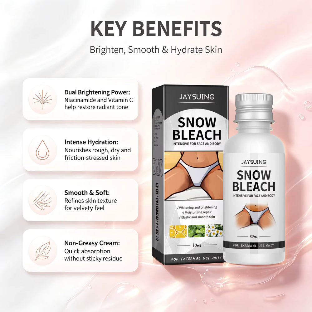 Brightening Snow Body Bleach Cream for Sensitive Areas