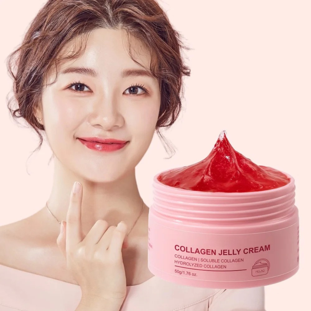 Collagen Jelly Cream Korean Skincare Gel Face Moisturizer
