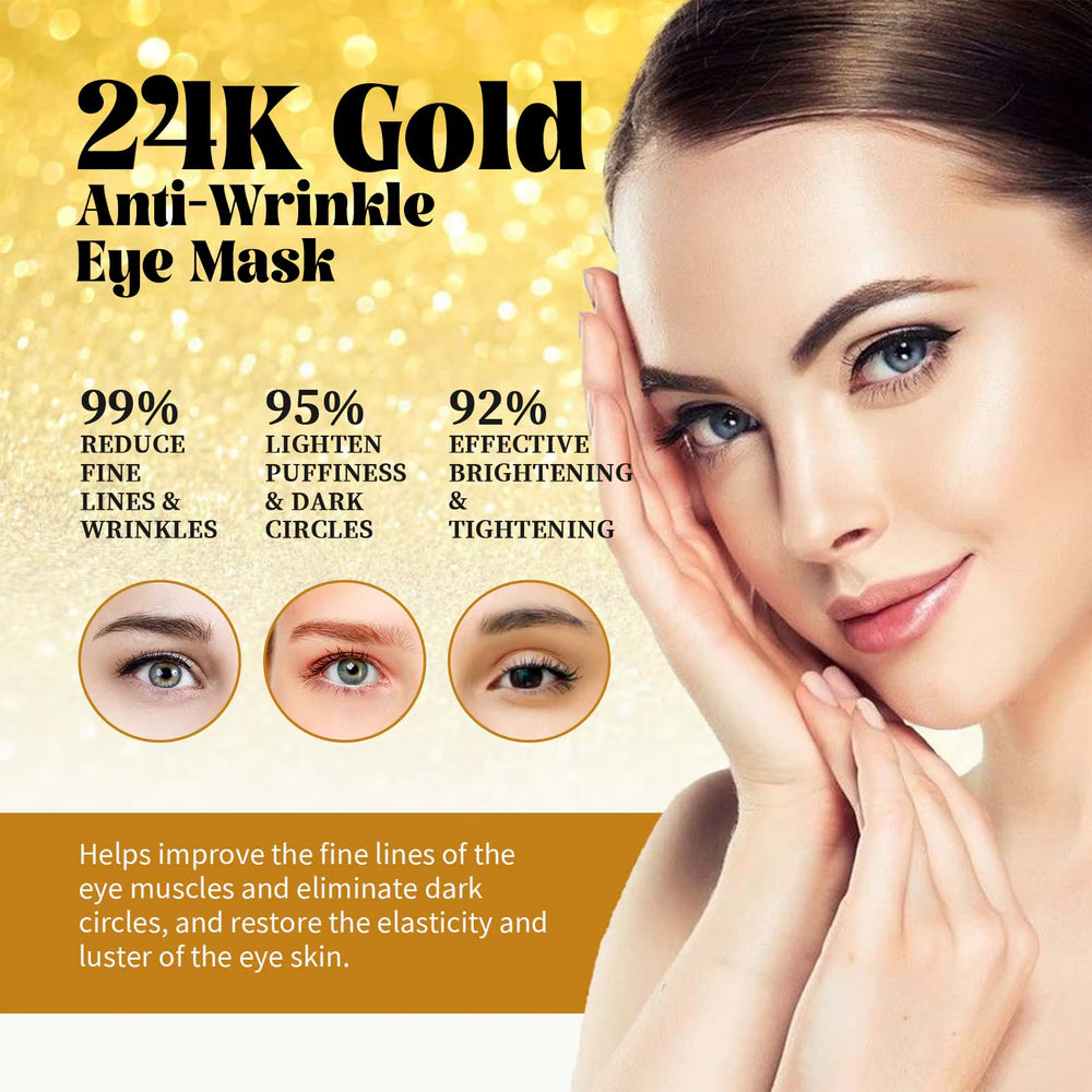24K Gold Anti‑Wrinkle Eye Mask