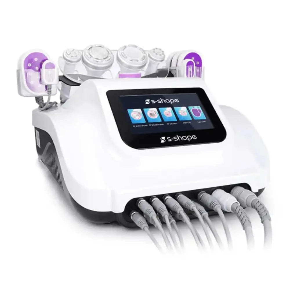 30K 6 In 1 S Shape Cavitation Machine With Lipo Laser 5mw