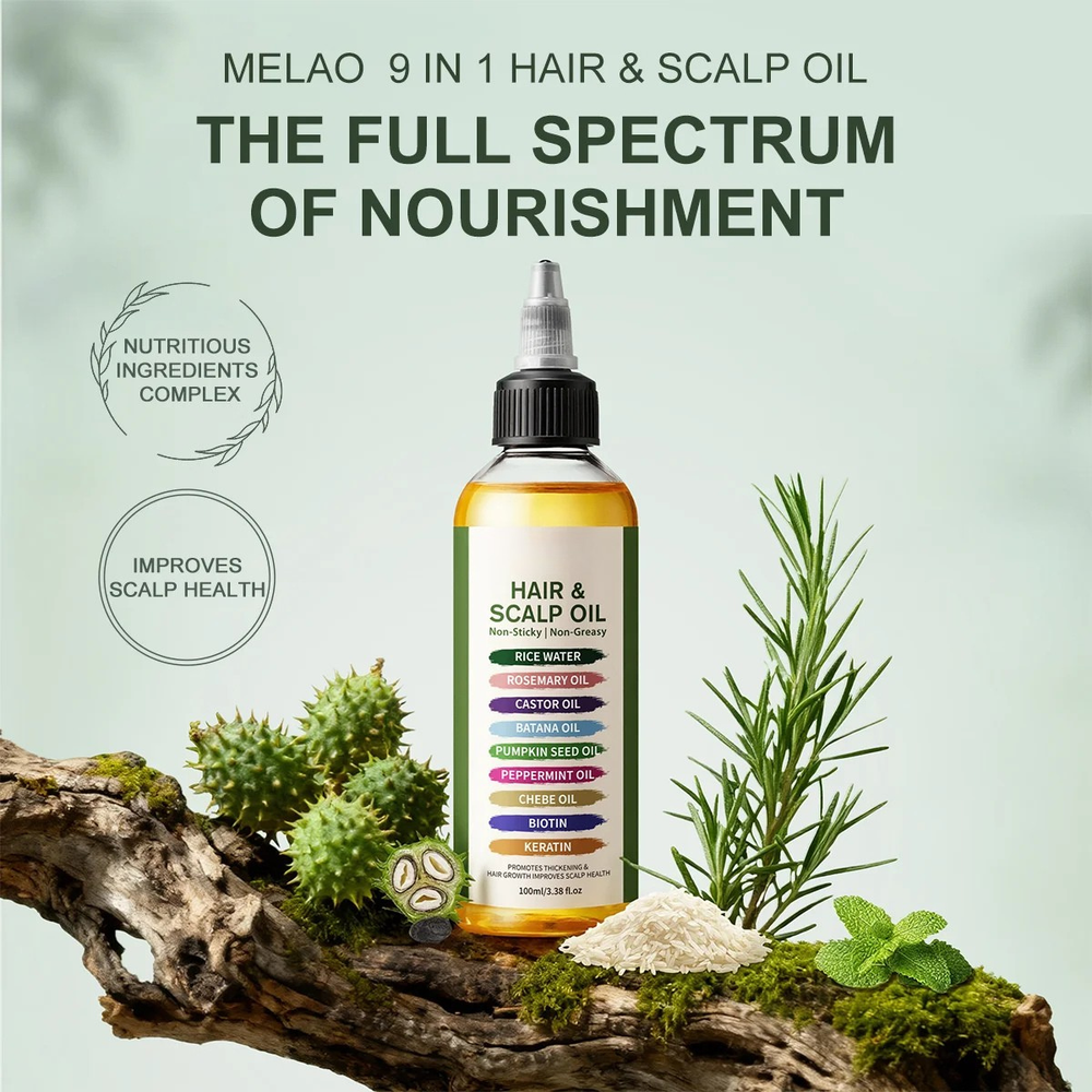 9 in 1 Top Raw Biotin Peptide Hair Growth Serum