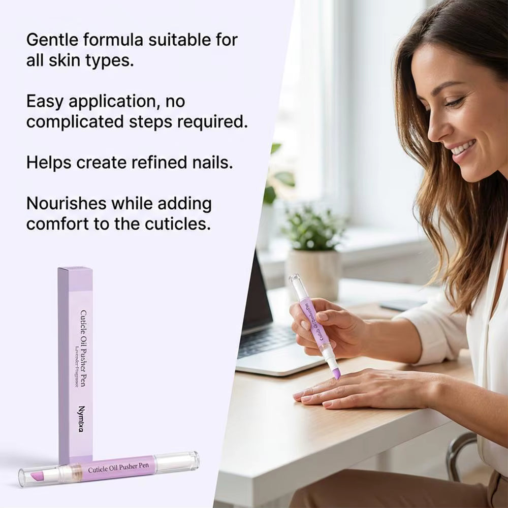 Cuticle Oil Pusher Pen 2‑in‑1