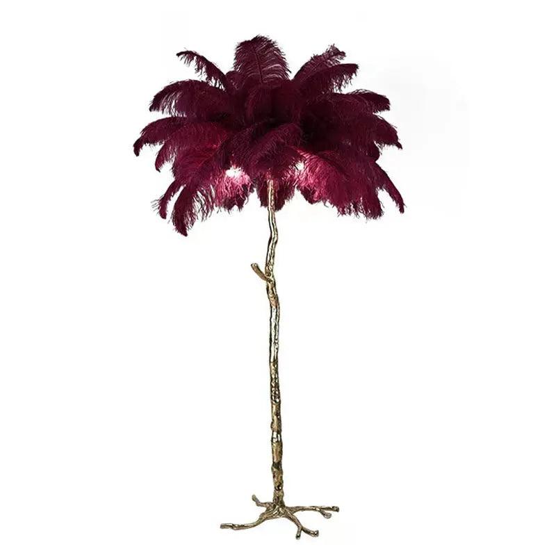 LuxeOstral - Nordic Ostrich Feather Floor Light