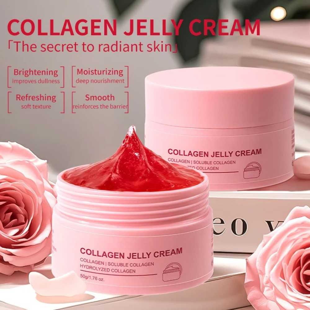 Collagen Jelly Cream Korean Skincare Gel Face Moisturizer