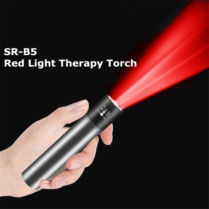 Red Light Therapy Torch--Affordable, Portable Relief for Joints & Skin, Doubles as Phone Charger
