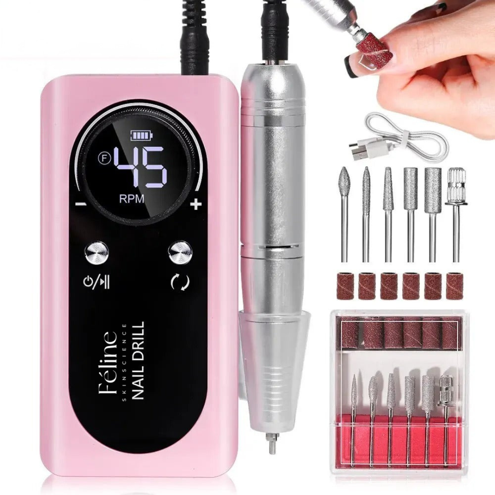 Electric Nail Drill for Acrylic Removal & Gel Manicure at Home