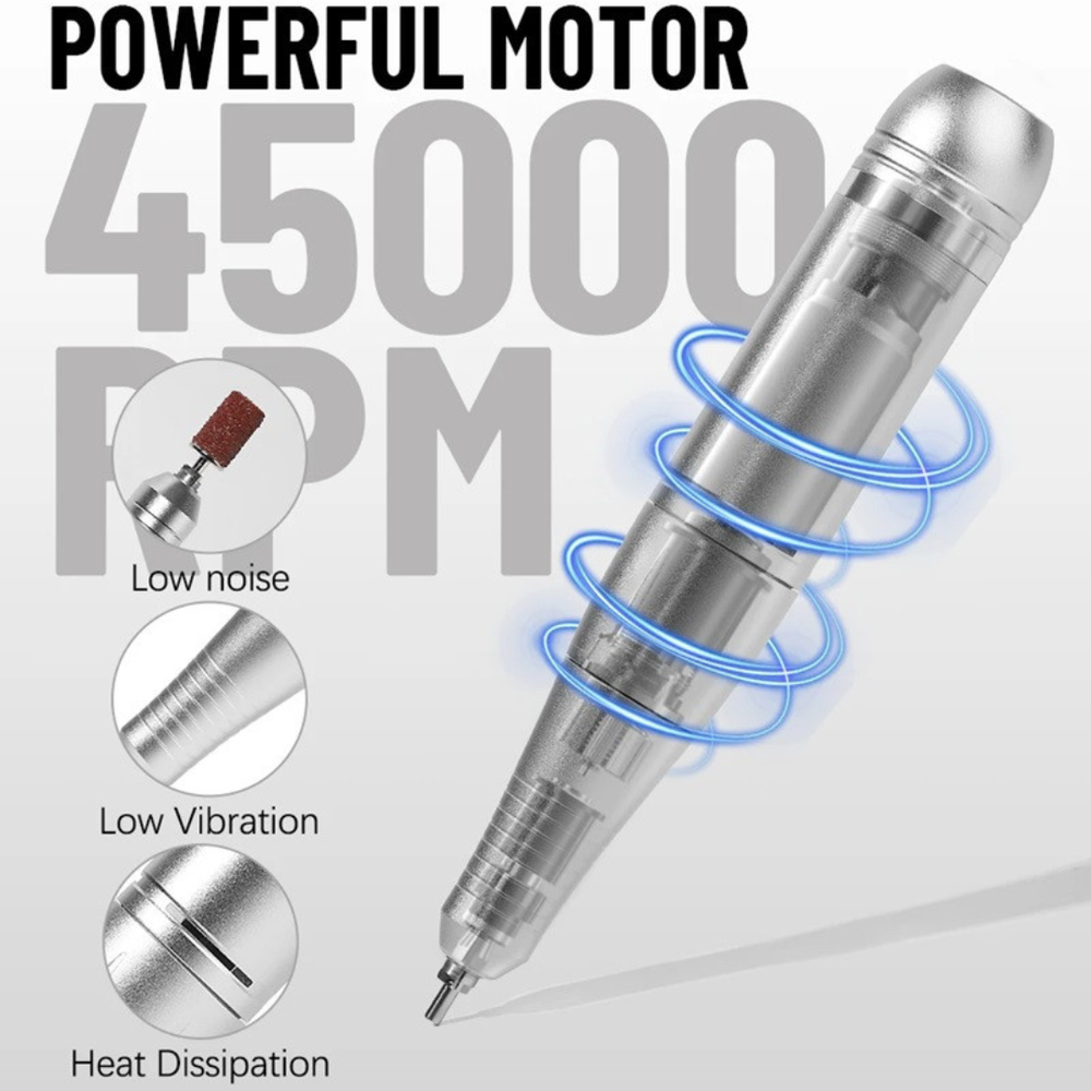 Electric Nail Drill for Acrylic Removal & Gel Manicure at Home