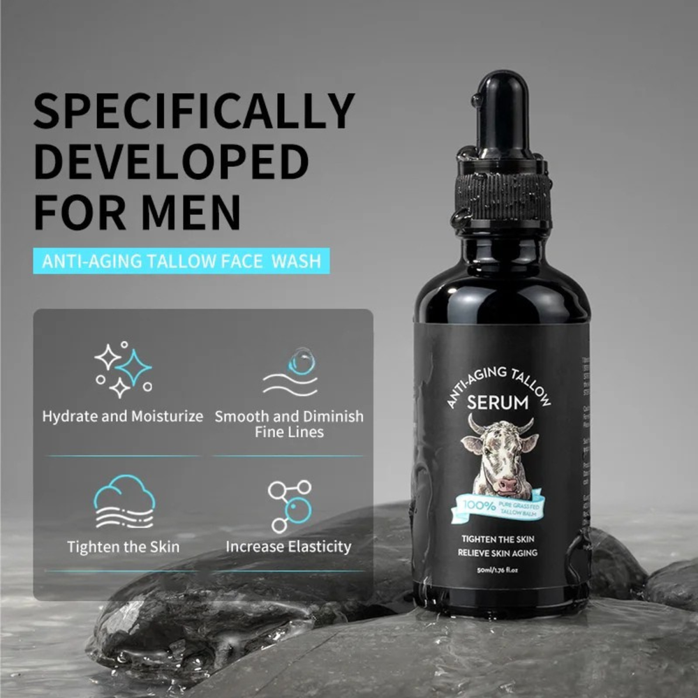 Men's Anti Aging Beef Tallow Face Cream Anti Wrinkle Brightening Moisturizing