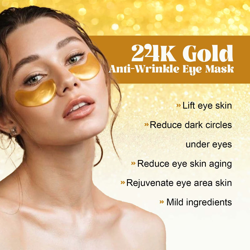 24K Gold Anti‑Wrinkle Eye Mask
