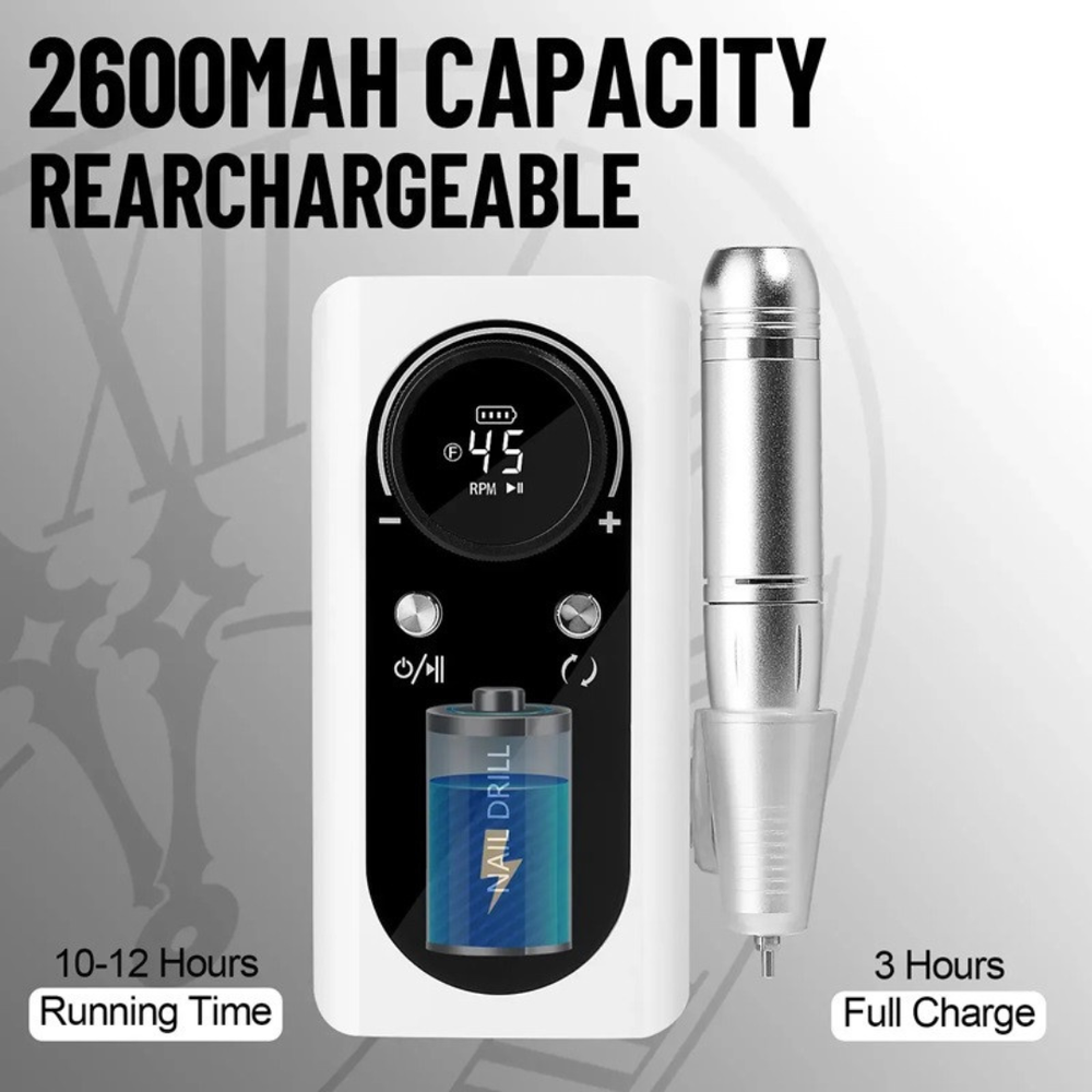 Electric Nail Drill for Acrylic Removal & Gel Manicure at Home