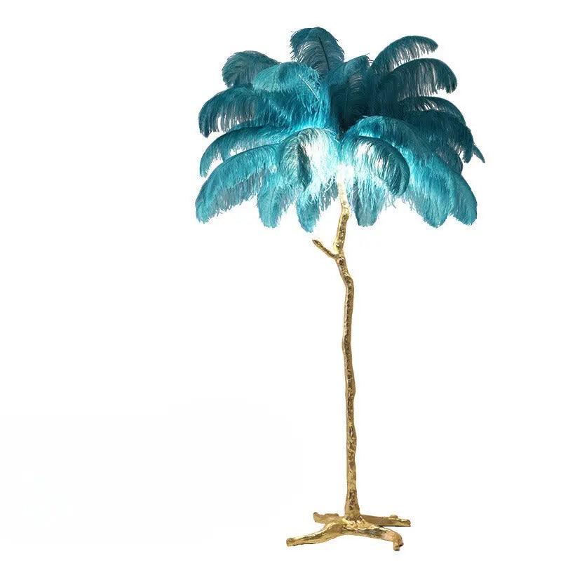 LuxeOstral - Nordic Ostrich Feather Floor Light