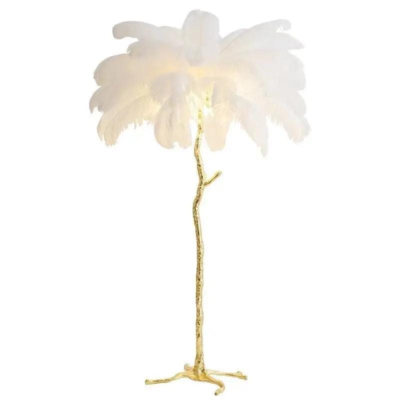 LuxeOstral - Nordic Ostrich Feather Floor Light