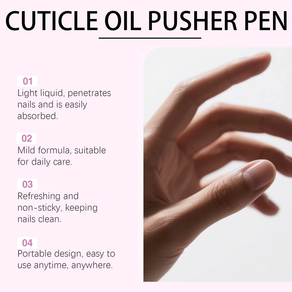 Cuticle Oil Pusher Pen 2‑in‑1