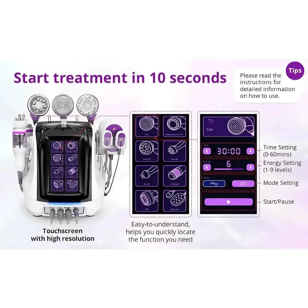40K 9 in 1 Aristorm Fat Cavitation Machine
