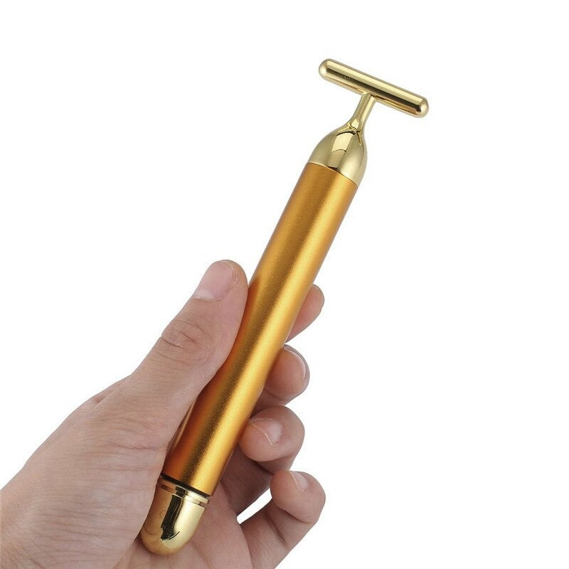 AurumGlow | Luxurious Gold Facial Roller Massage Tool for Radiant Skin