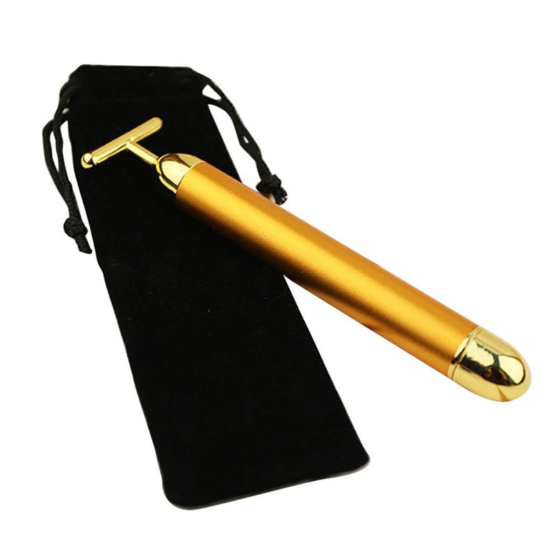 AurumGlow | Luxurious Gold Facial Roller Massage Tool for Radiant Skin